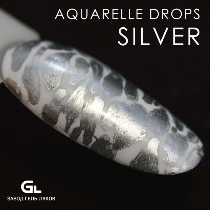 Aquarell Drops silver