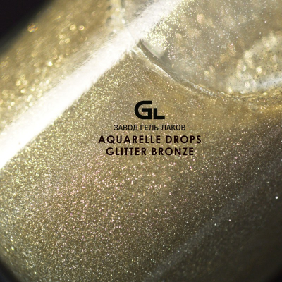 Сырье Aquarelle Drops Glitter Bronze