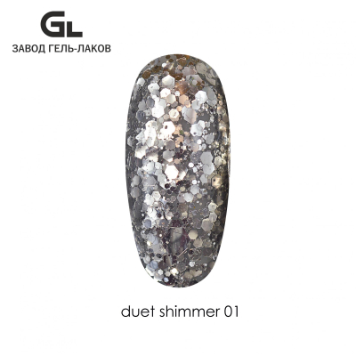 Сырье Гель-лак Duet Shimmer 01