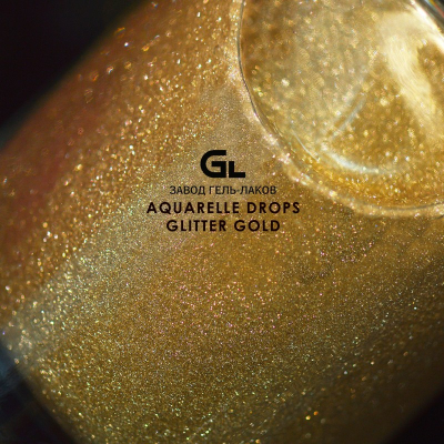 Сырье Aquarelle Drops Glitter Gold